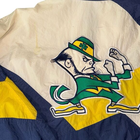 Vintage Apex One Notre Dame Jacket Medium 90s Collegiate‎ - Picture 7 of 7